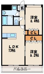 シーサイドヒルズHKⅠ【1階】の間取り
