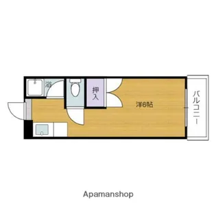 コーポ奈多【2階】の間取り