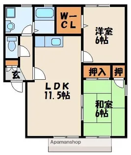 パークヒル【1階】の間取り