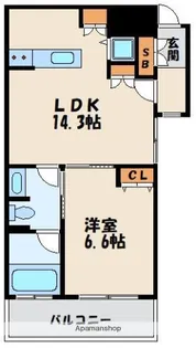 リングローブ【7階】の間取り