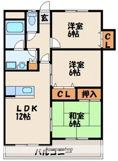 カスティール東郷【4階】の間取り