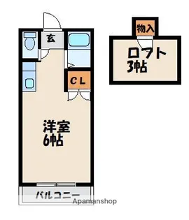 セーヌ千早Ⅳ【2階】の間取り