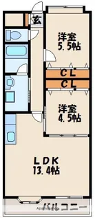 アルカディア新宮【3階】の間取り