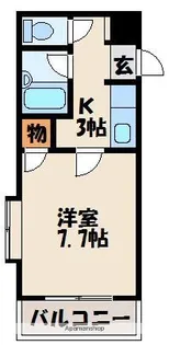 ベルメゾン新宮【3階】の間取り