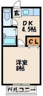 ビーラインⅡ【2階】の間取り