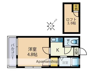 アーデンハイム香椎【2階】の間取り