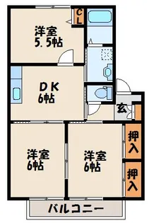 シャーメゾン 花見【2階】の間取り