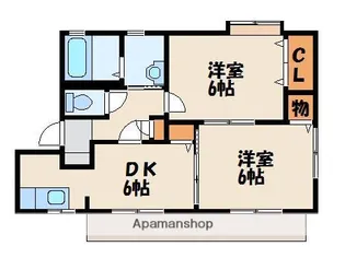 シャーメゾン福間 B棟【2階】の間取り