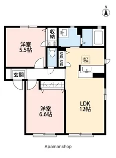 山茶花SUE【1階】の間取り