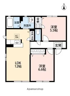 山茶花SUE【1階】の間取り