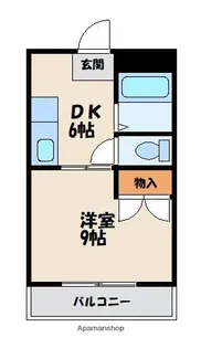 ラフォーレ大和【1階】の間取り