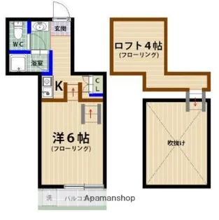 メゾン・ド・カナール【1階】の間取り