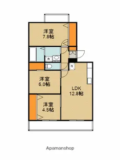 THE PASTORAL SOUTH WING【4階】の間取り