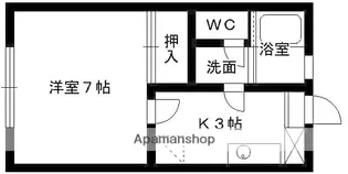 マリンコスモス【2階】の間取り