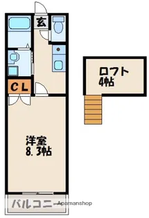 ラビット塩浜【1階】の間取り