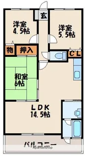 BOX K−81【3階】の間取り