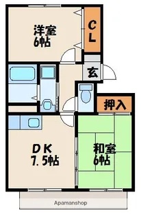 アゲル花見【2階】の間取り