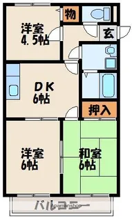 ベルハウス自由が丘Ⅱ【1階】の間取り
