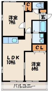 コンフォートⅢ【2階】の間取り