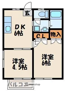 ニーヴェ古賀【2階】の間取り