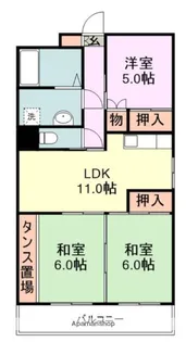 3LDKの間取り画像