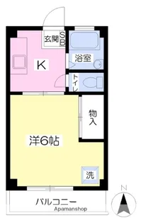 1Kの間取り画像
