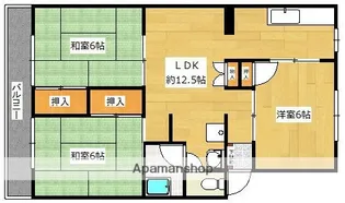 高倉ハイツ【3階】の間取り