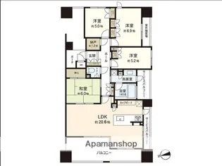 MJR千早公園通り【10階】の間取り