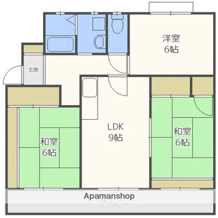イーストガーデンⅠ・Ⅱ【2階】の間取り