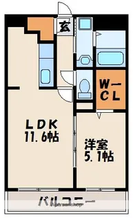 YSマンション弐番館【6階】の間取り