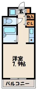 ハーモパレス福岡【3階】の間取り