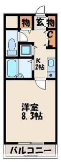 ルプレ今の庄【1階】の間取り