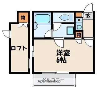 ラフィーネ香住ヶ丘Ⅱ【2階】の間取り