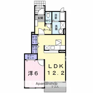 セレーノ【1階】の間取り