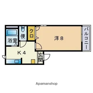ディアス香椎D棟【1階】の間取り