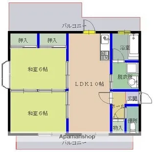 アマノビル【4階】の間取り
