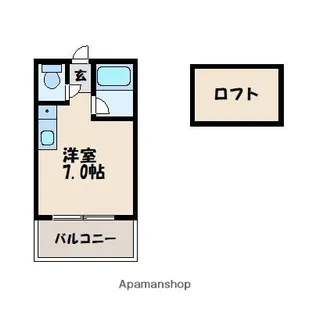 ツインリッチ和白東A【2階】の間取り