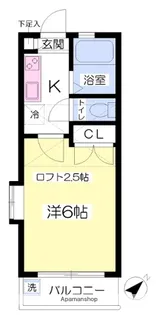 キャロット香椎Ⅱ【2階】の間取り