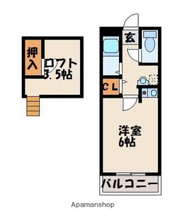 ユースビラ和白丘【2階】の間取り