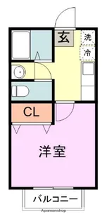 出光ハイツ【1階】の間取り