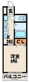 ジュネスシティ駅前【4階】の間取り