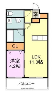 レジェンド桜五番館【3階】の間取り