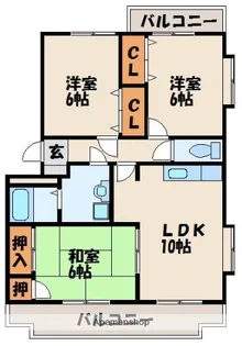 マリオンズⅡ森【2階】の間取り