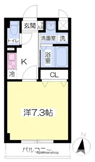 ドゥエ・ハノン【3階】の間取り