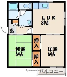 ベガハイツ【1階】の間取り