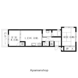 サクラテラス下原【1階】の間取り