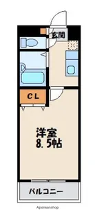 アルベール教育大前【1階】の間取り