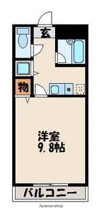ウィンサム和白【4階】の間取り