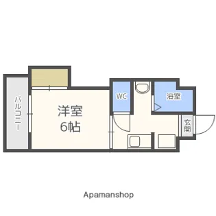 プチメゾーン唐原【1階】の間取り