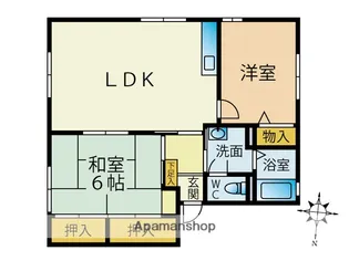 パークサイド香椎東【1階】の間取り
